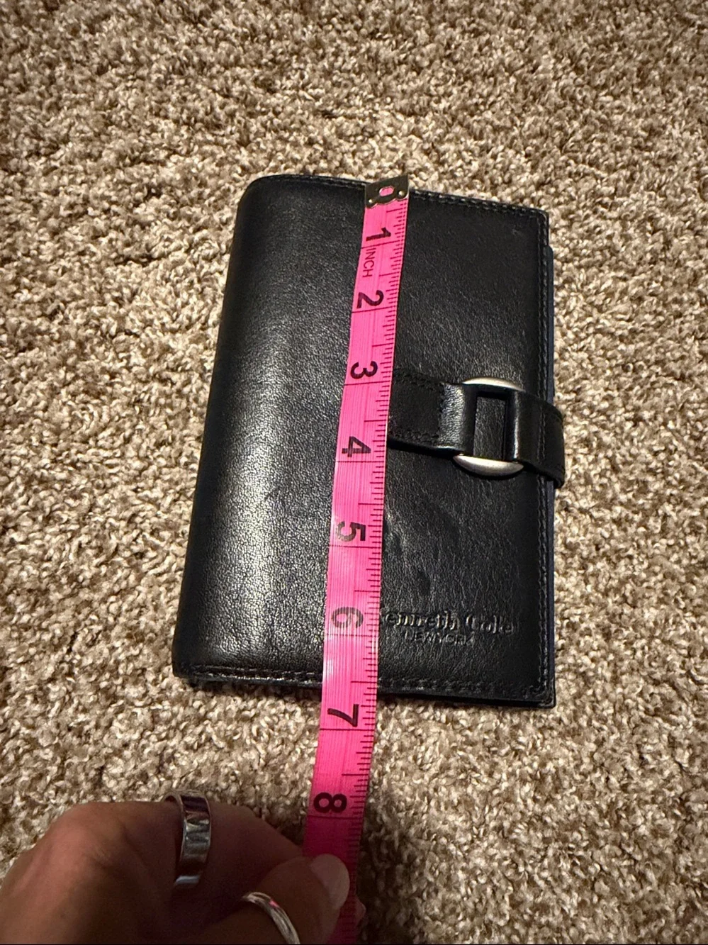 Kenneth Cole New York leather planner cover w/notebook - EUC!